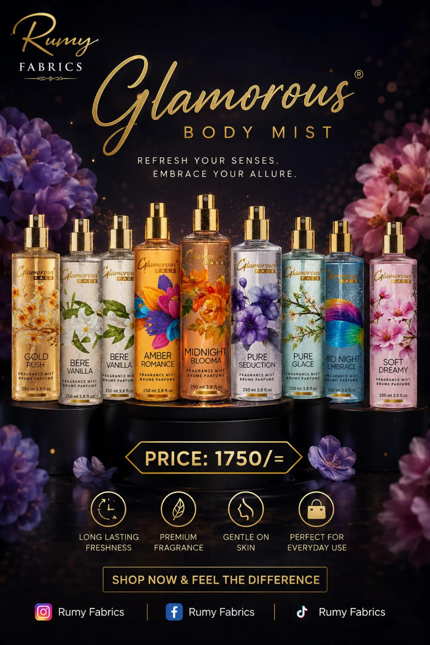 Glamorous Body Mist – Refresh Your Senses