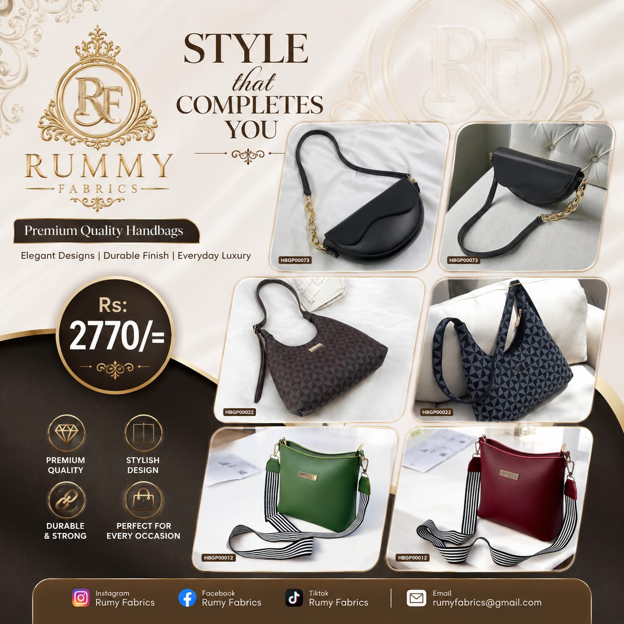 Chic, Trendy & Made for You. 👜