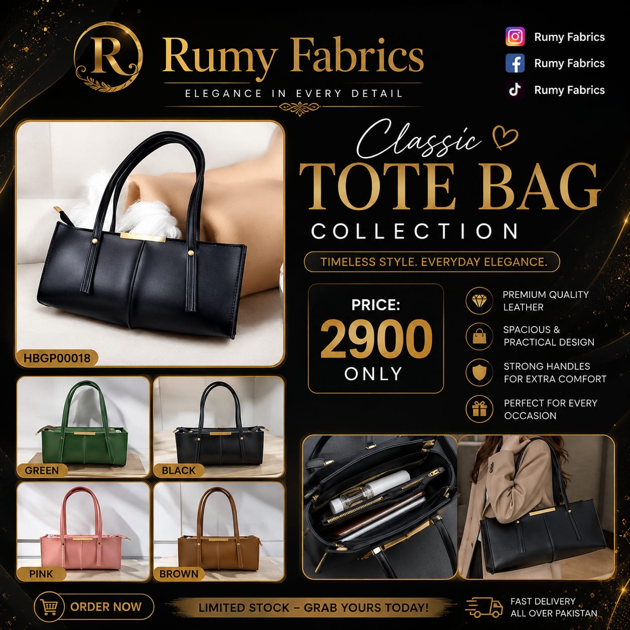 Fashion Starts with the Right Bag. 💖