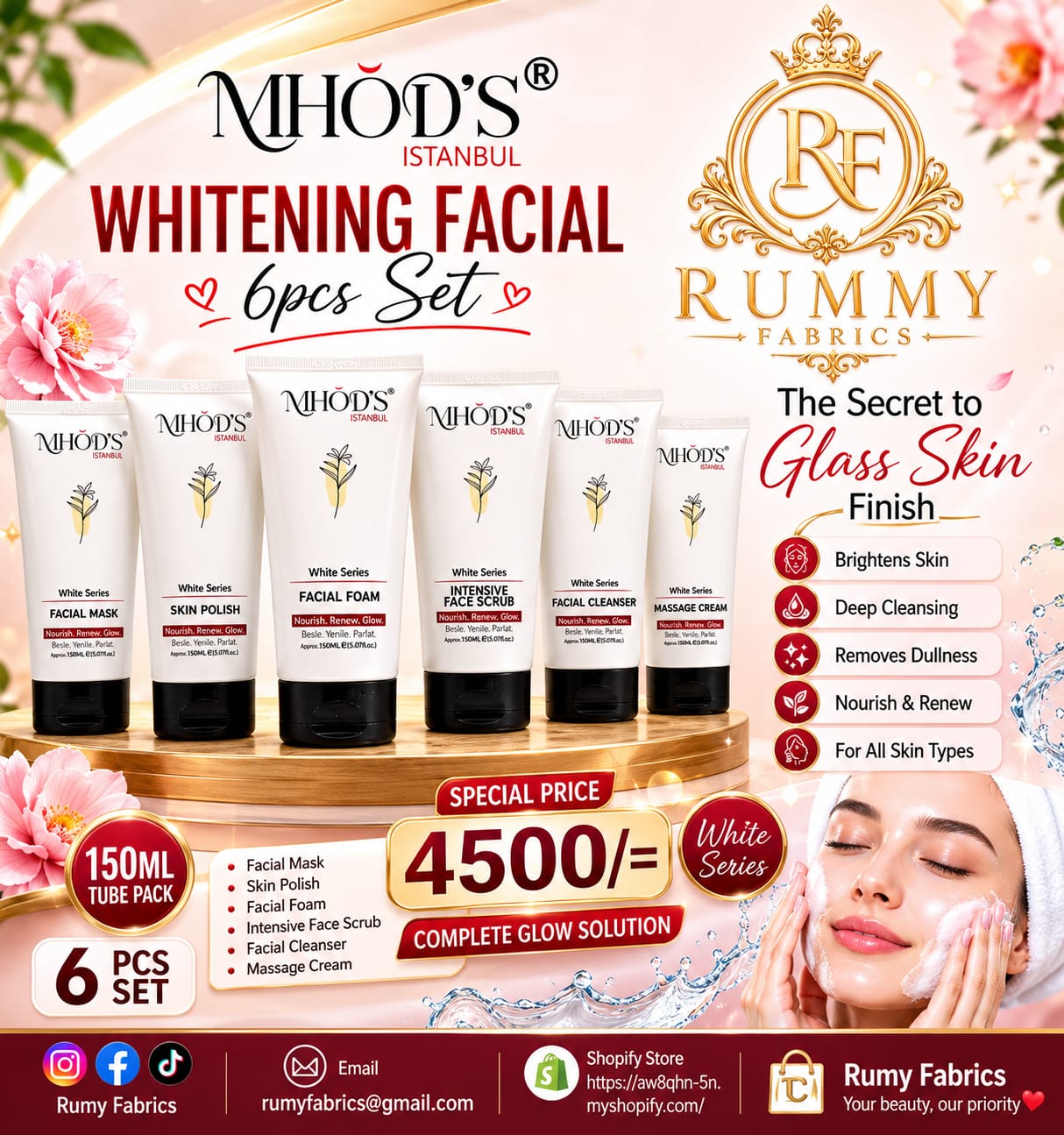 Glow naturally with the right skincare. 🌸