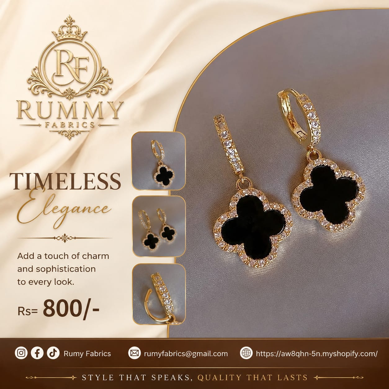✨ Elegant Clover Earrings ✨